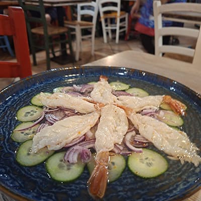 Aguachiles freschi - Specialità cruda marinata al lime da El Rey Avenza