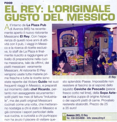 El Rey l'originale gusto del Messico