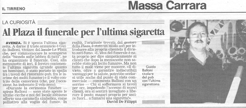 Il Tirreno - 10 gennaio 2005