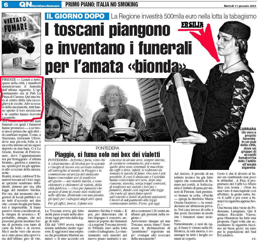 La Nazione 11 gennaio 2005