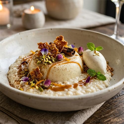 Dessert Arroz con Leche e Crema Cocida - Ristorante El Rey Avenza